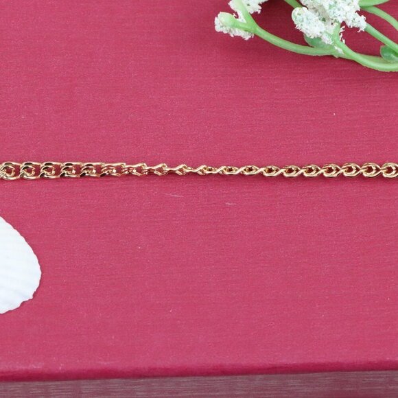 "Elegant Rose Gold Plated Link Chain Bracelet for Women, XPBL0877 - Picture 12 of 12